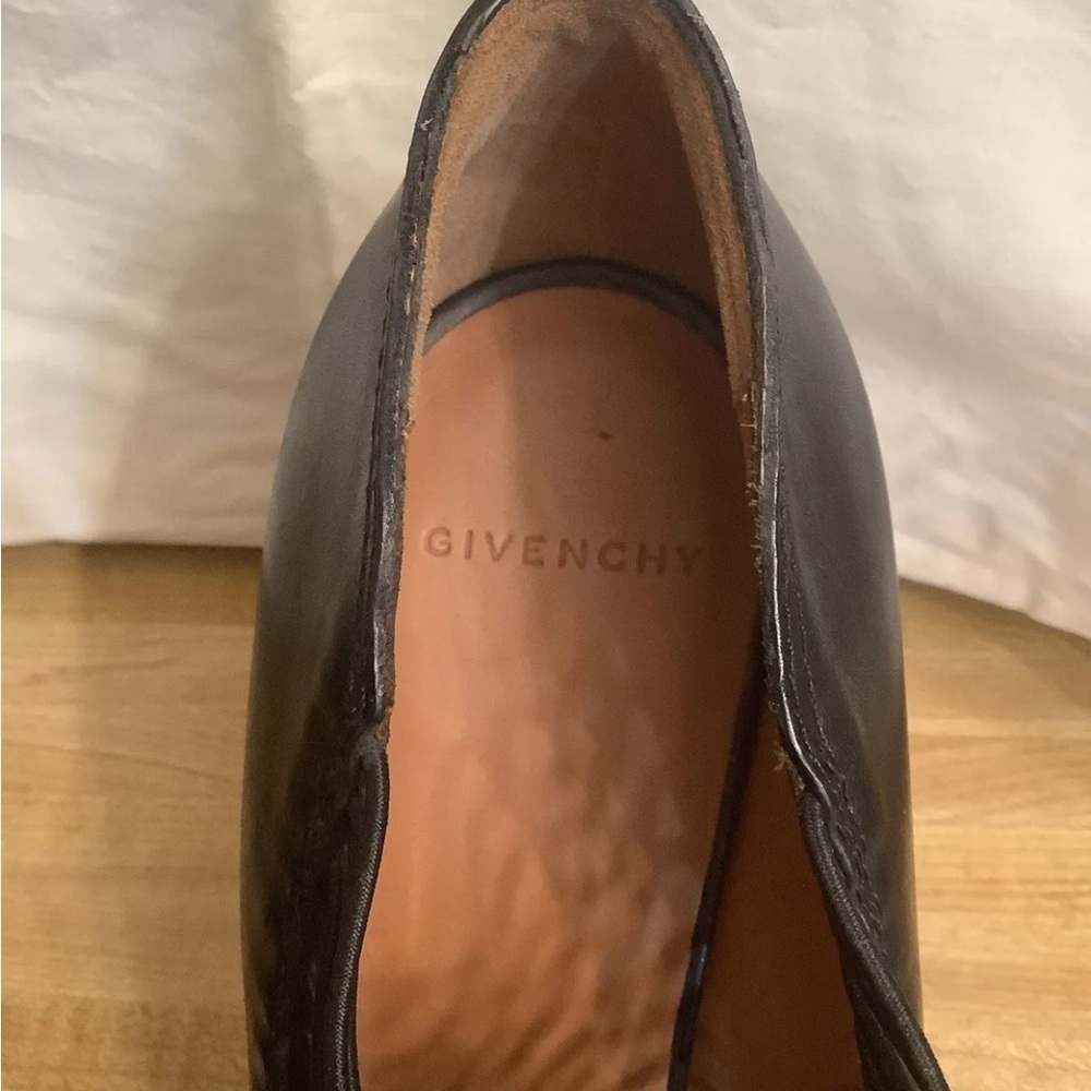 Givenchy Black Cage Peep Toe Leather Pumps Size 40-EU / 10-US NWOB - Picture 6 of 10
